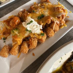 Chili cheese tots..... Chili cheese tots.....
