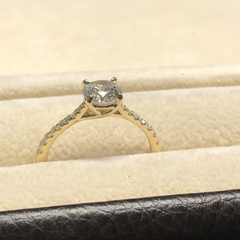 Lauren O Jewels - Engagement ring with center diamond from an heirloom ring, and half of the stones in the band from an heirloom necklace - Jewelry Near Me - Petaluma, California Lauren O Jewels - Engagement ring with center diamond from an heirloom ring, and half of the stones in the band from an heirloom necklace - Jewelry Near Me - Petaluma, California
