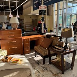 Value Village - It's o.k. to mix furniture styles it's up to you what looks good and what you want around you. Art deco in the back beautiful pieces.