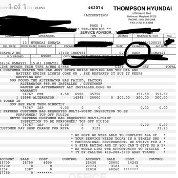Thrifty Car Sales - I paid 600$ for Alternator - Used Car Dealers Near Me - Reisterstown, Maryland Thrifty Car Sales - I paid 600$ for Alternator - Used Car Dealers Near Me - Reisterstown, Maryland