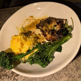 Tinys No 5 - Harissa Roasted Chicken: Pretty tender for white meat. Was pleasantly surprised - New American Near Me - West University Place, Texas Tinys No 5 - Harissa Roasted Chicken: Pretty tender for white meat. Was pleasantly surprised - New American Near Me - West University Place, Texas