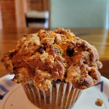 Cakes by B's Blue House Bakery - Pumpkin and chocolate chip muffin - Coffee & Tea Near Me - Jamestown, North Carolina
