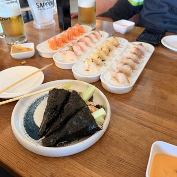 Ozen - Fusion Salmon Sushi Fusion Tuna Sushi California Hand - Ramen Near Me - Rancho Cucamonga, California Ozen - Fusion Salmon Sushi Fusion Tuna Sushi California Hand - Ramen Near Me - Rancho Cucamonga, California