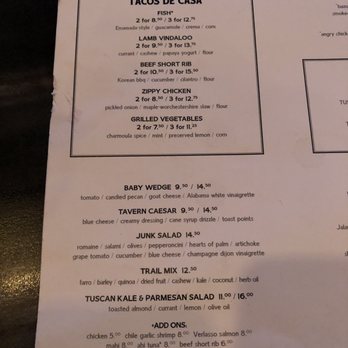 Tavern - Food menu (September 2019) - New American Near Me - Nashville, Tennessee Tavern - Food menu (September 2019) - New American Near Me - Nashville, Tennessee