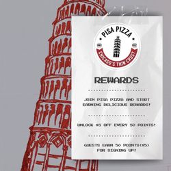 Pisa Pizza - Check us out and get signed up!
