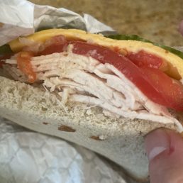 a turkey sandwich