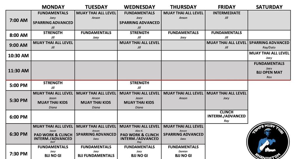 Tampa Muay Thai Logo