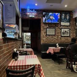 Paisanos Pizza & Pasta - View from a table, while waiting for a cheese pie