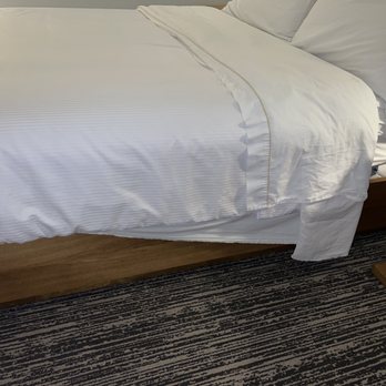 Element Atlanta Buckhead - Bed half made - Hotels Near Me - Atlanta, Georgia