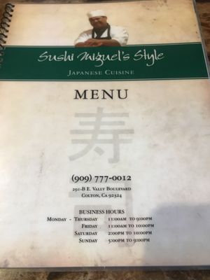 Menu photo 8 Sushi Miguel's Style - Colton Colton, CA Menu photo 8 Sushi Miguel's Style - Colton Colton, CA