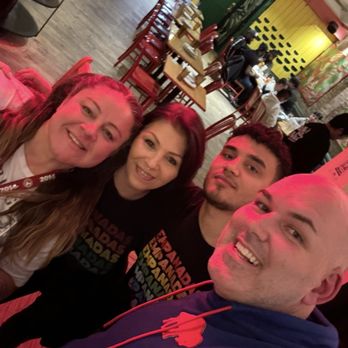 Empanada Mama - Hell's Kitchen - Me a friend and daniela (server) Andres (bartender) - Latin American Near Me - New York, New York