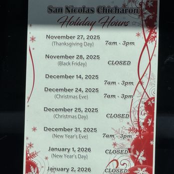 San Nicolas Chicharon & Sausage - 2025 Holiday Hours - Filipino Near Me - Honolulu, Hawaii San Nicolas Chicharon & Sausage - 2025 Holiday Hours - Filipino Near Me - Honolulu, Hawaii