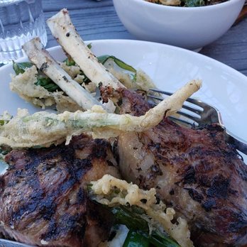 Grey Ghost - Lamb was perfectly cooked and some brussel sprouts - American Near Me - Detroit, Michigan