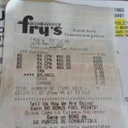 Here is my second receipt showing the credit, they later took away, because they've never heard of the prgram!