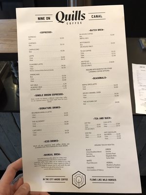 Menu photo 7 Quills Coffee Indianapolis, IN
