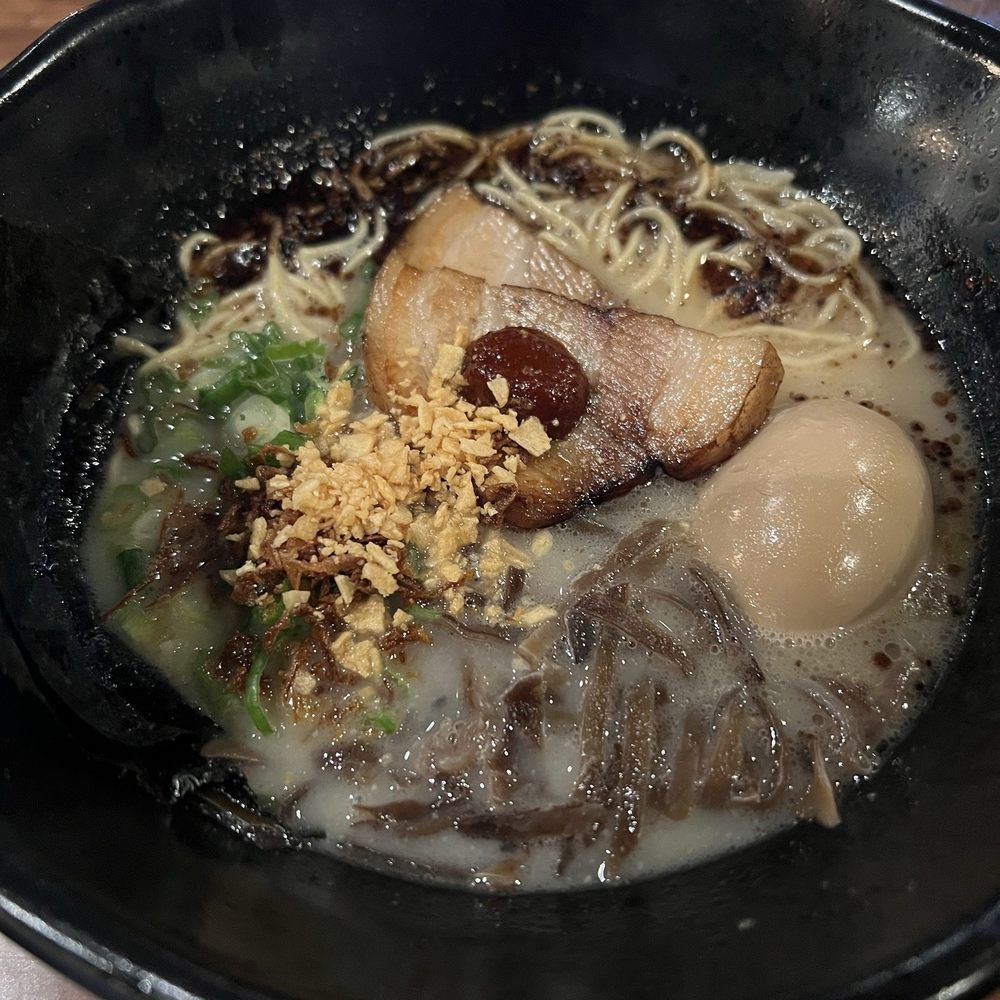 JINYA Ramen Bar - Omaha - Black Tonkotsu ramen (pork broth) - Ramen Near Me - Omaha, Nebraska JINYA Ramen Bar - Omaha - Black Tonkotsu ramen (pork broth) - Ramen Near Me - Omaha, Nebraska