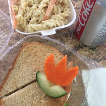 Cafe COCO - a sandwich and a side of macaroni salad - Desserts Near Me - Stayner, Ontario
