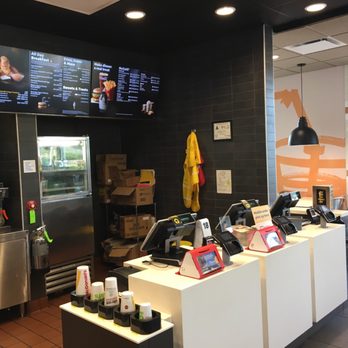 McDonald's - the counter and menus of the restaurant - Fast Food Near Me - Locust, North Carolina