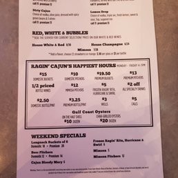 Happy hour menu. Ends at 7 pm weekdays Happy hour menu. Ends at 7 pm weekdays
