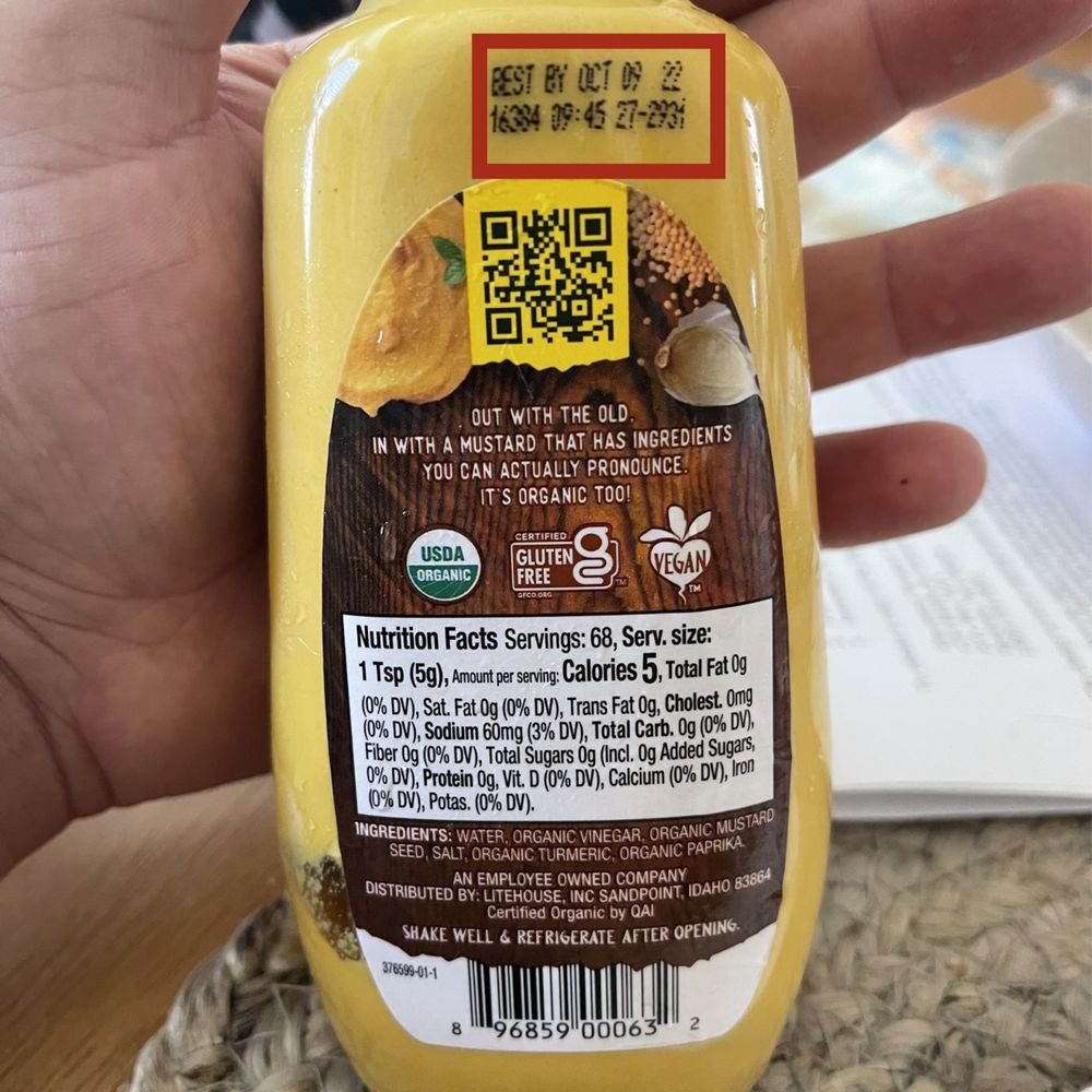 Amazon Fresh - Expired mustard. - Grocery Near Me - Pasadena, California