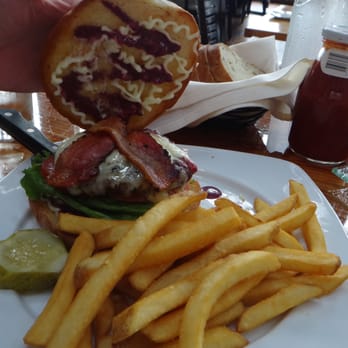 Bridgewater Bistro - Shaolwater cougar burger(yummy) - New American Near Me - Astoria, Oregon Bridgewater Bistro - Shaolwater cougar burger(yummy) - New American Near Me - Astoria, Oregon