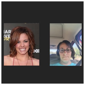Great Clips - The fabulous cute photo is the one I showed her. The one in the car is what she gave me as the "same" cut. Awful! - Hair Salons Near Me - Menlo Park, California