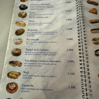 El Riojano - Menu - Bakeries Near Me - Madrid, M