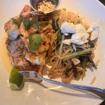 Pappadeaux Seafood Kitchen - This was my delicious salmon pasta dish - Seafood Near Me - Dallas, Texas Pappadeaux Seafood Kitchen - This was my delicious salmon pasta dish - Seafood Near Me - Dallas, Texas