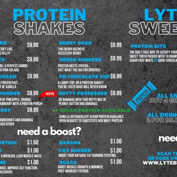 LyteBite - Glendora - Menu 3 - Health Markets Near Me - Glendora, California