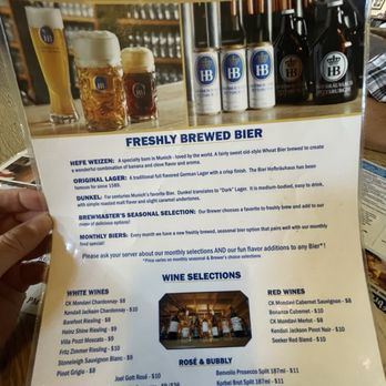 Hofbrauhaus Pittsburgh - Bar menu - German Near Me - Pittsburgh, Pennsylvania