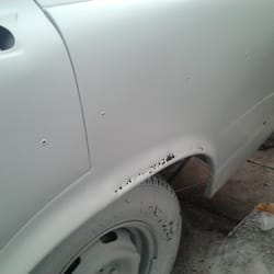 Blastec - Rust holes exposed