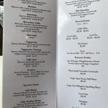 Boulangerie Christophe - Drink menu - Bakeries Near Me - Washington, DC, District of Columbia