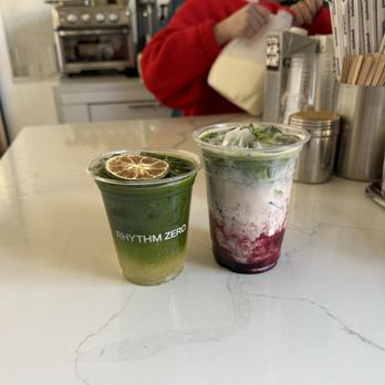 Rhythm Zero - Yuzu matcha and blackberry pie matcha - Coffee & Tea Near Me - Brooklyn, New York
