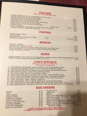 Menu photo 2 El Puerto Fort Worth, TX