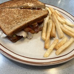 115 Restaurant & Truckstop - Senior Turkey Club with Fries