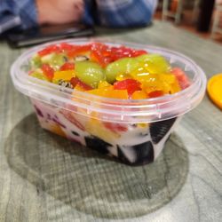 Jennie’s Fruity Mix - Grass jelly and coconut milk (#1)