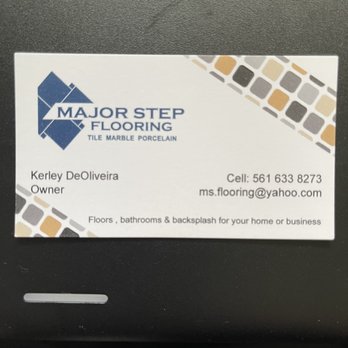 Major Step Flooring - Business Card - Flooring Near Me