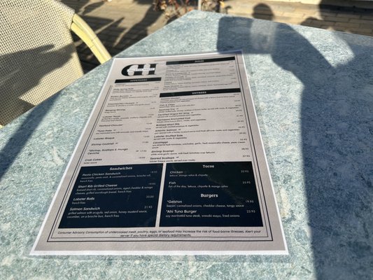 Menu photo 1 Gelston House East Haddam, CT