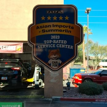 Asian Imports - Carfax kudos sticker on the window - Auto Repair Near Me - Las Vegas, Nevada Asian Imports - Carfax kudos sticker on the window - Auto Repair Near Me - Las Vegas, Nevada