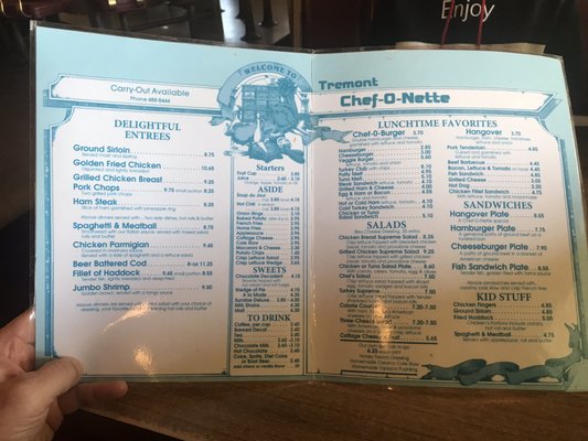 Menu photo 2 Chef-O-Nette Restaurant Columbus, OH Menu photo 2 Chef-O-Nette Restaurant Columbus, OH