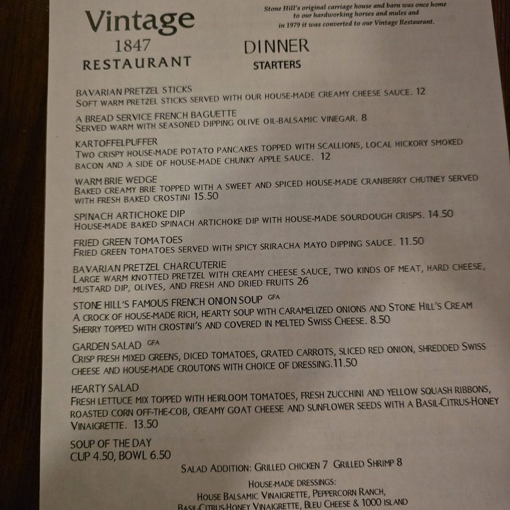 Menu pt 1 Menu pt 1