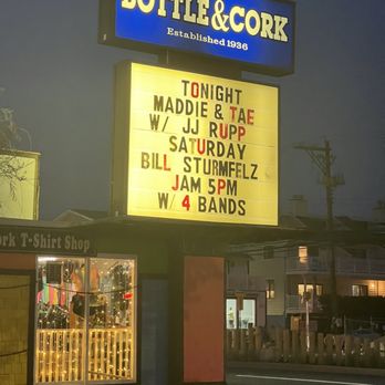 Bottle & Cork - a neon sign for a restaurant - Music Venues Near Me - Dewey Beach, Delaware