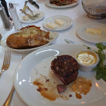 Shula's Steak House - My dinner with a fantastic cooked and aged 12 oz filet mignon. - Steakhouses Near Me - Chicago, Illinois Shula's Steak House - My dinner with a fantastic cooked and aged 12 oz filet mignon. - Steakhouses Near Me - Chicago, Illinois