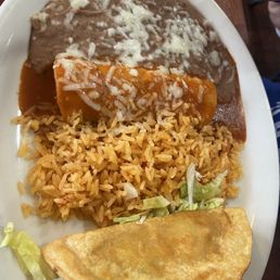 Cheese Enchilada and Hard Shell Taco