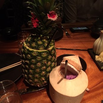 Ruka - San Lorenzo drink $23 for two, served in pineapple and young coconut! - Sushi Bars Near Me - Boston, Massachusetts Ruka - San Lorenzo drink $23 for two, served in pineapple and young coconut! - Sushi Bars Near Me - Boston, Massachusetts