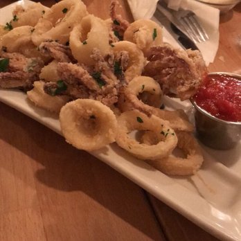 Via Roma - Calamari with tomato sauce. Both needed more seasoning, but crispy still. - Italian Near Me - Des Plaines, Illinois Via Roma - Calamari with tomato sauce. Both needed more seasoning, but crispy still. - Italian Near Me - Des Plaines, Illinois