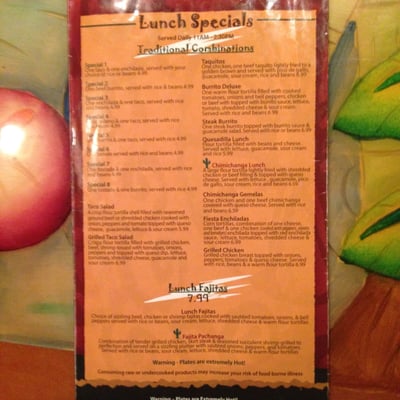 Menu photo 2 La Pachanga Mexican Restaurant Festus, MO Menu photo 2 La Pachanga Mexican Restaurant Festus, MO