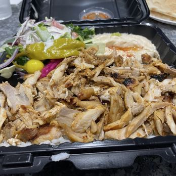 Al Basch Chicken - Chicken Shawarma Plate - Mediterranean Near Me - Los Angeles, California Al Basch Chicken - Chicken Shawarma Plate - Mediterranean Near Me - Los Angeles, California