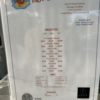Shrimp Island - Updated menu - Seafood Near Me - Chicago, Illinois