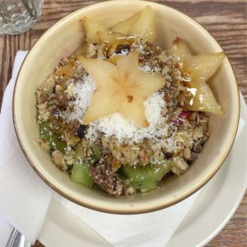 Food For Thought - The Pitaya bowl tasted amazing it contained hearty granola with fresh fruit. Great at value for 9.99 - Juice Bars & Smoothies Near Me - Marathon, Florida Food For Thought - The Pitaya bowl tasted amazing it contained hearty granola with fresh fruit. Great at value for 9.99 - Juice Bars & Smoothies Near Me - Marathon, Florida